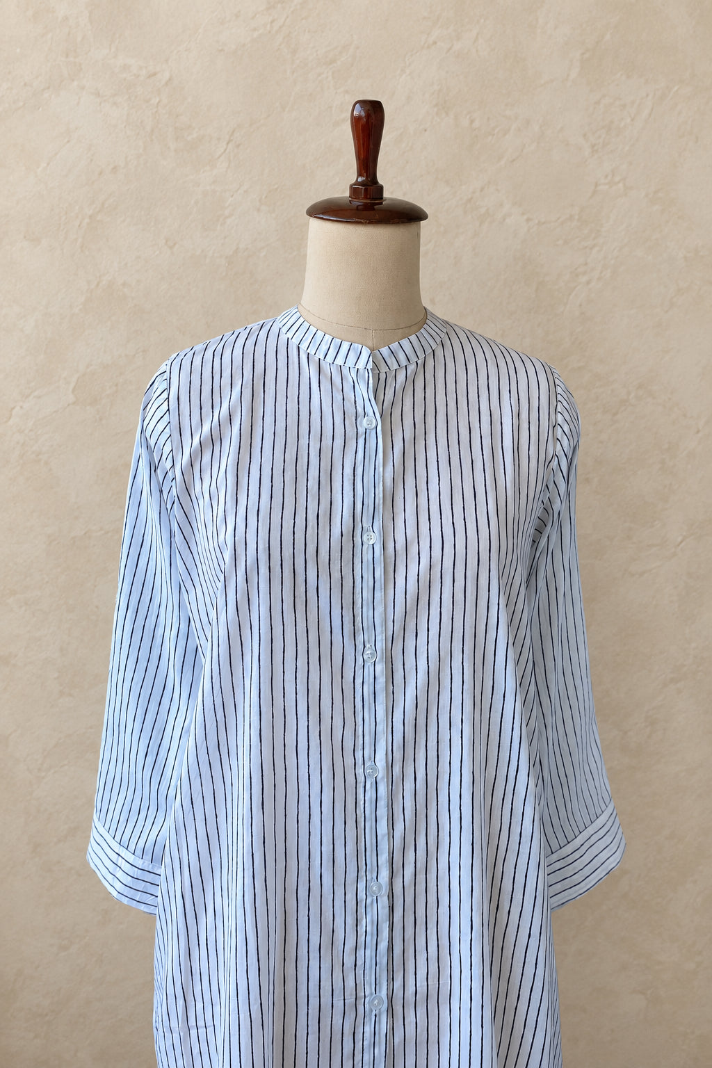 COTTON STRIPES SHIRT KURTI DNO:896