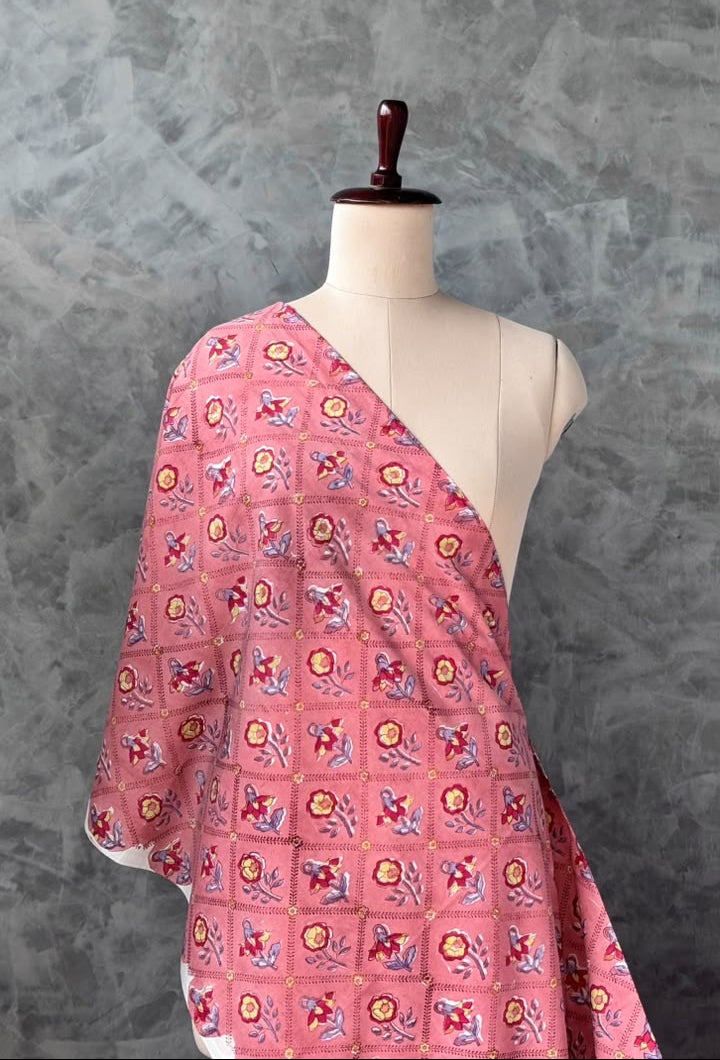 JAIPUR COTTON BLOCK PRINTED FABRIC