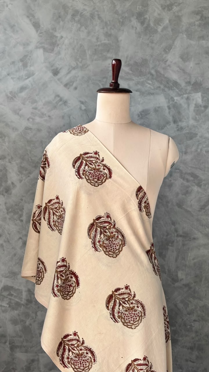 BAGRU DABU COTTON BLOCK PRINTED FABRIC