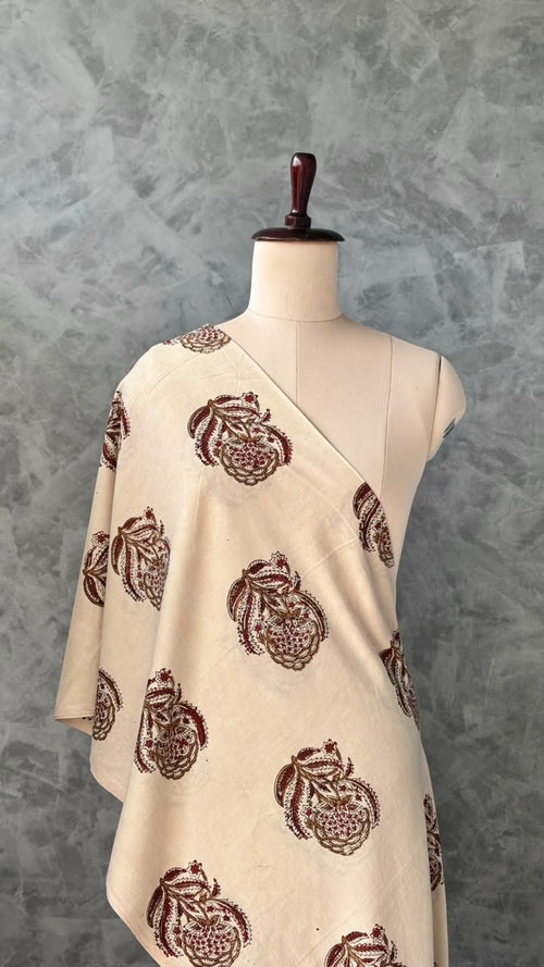 BAGRU DABU COTTON BLOCK PRINTED FABRIC