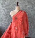 ORGANZA FLORAL EMBROIDERED FABRIC