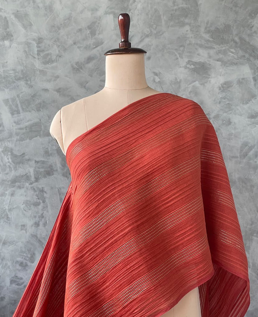 MAHESHWARI SILK EMBROIDERED FABRIC 