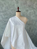 White Pure Silk Dupion Fabric | Premium Silk Fabric