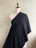 CRAPE PLAIN BLACK FABRIC