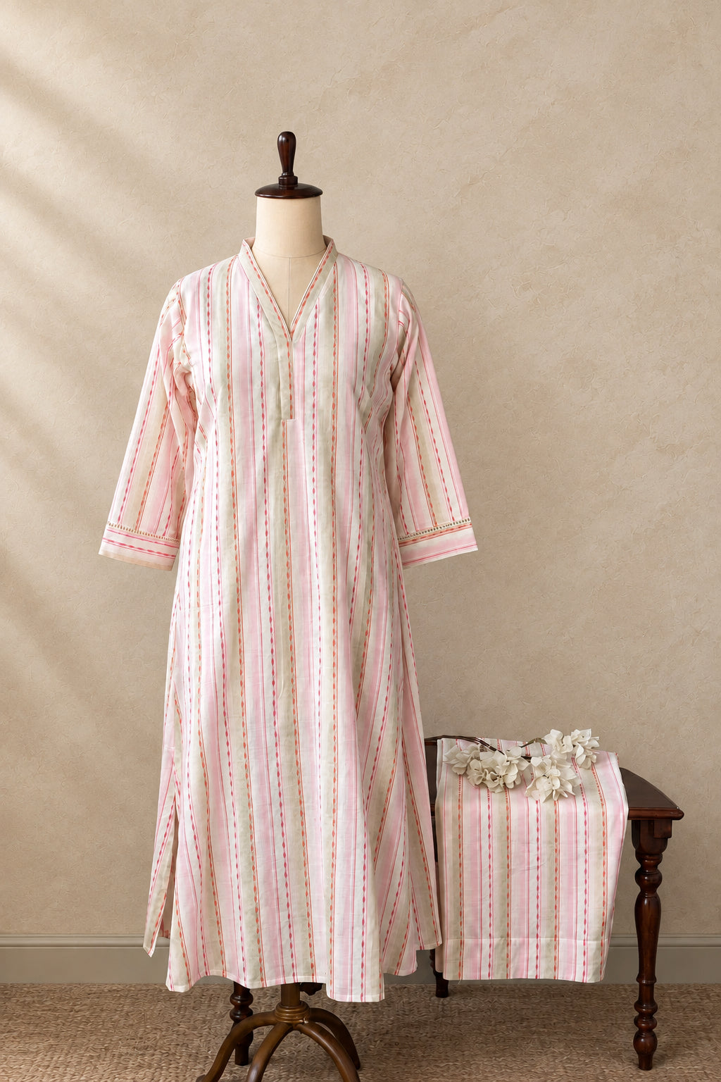 HANDLOOM COTTON CO-ORDSET DNO:875
