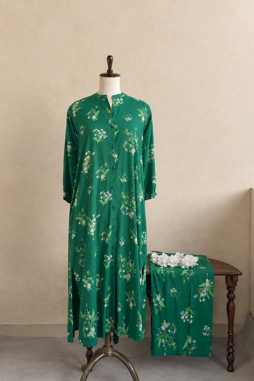 RAYON FLORAL PRINTED CO-ORDSET DNO:886