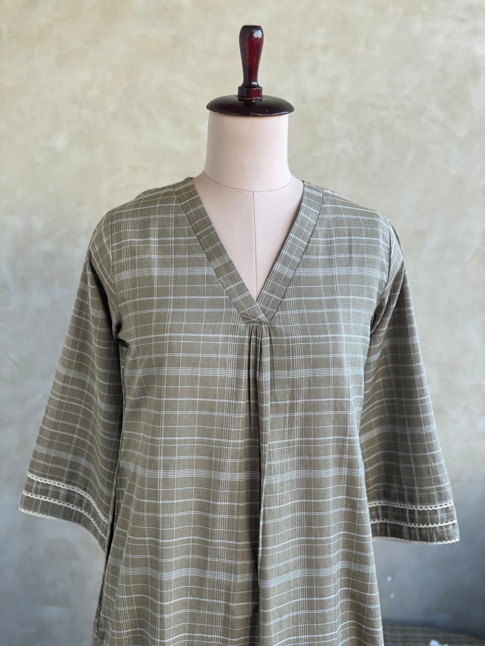 COTTON CHECKS CO-ORDSET DNO:897