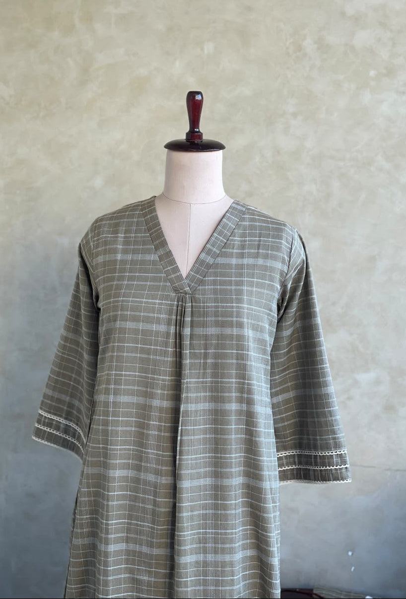 COTTON CHECKS CO-ORDSET DNO:897