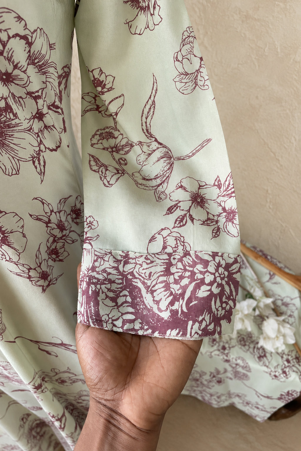 RAYON FLORAL PRINTED CO-ORDSET DNO:887