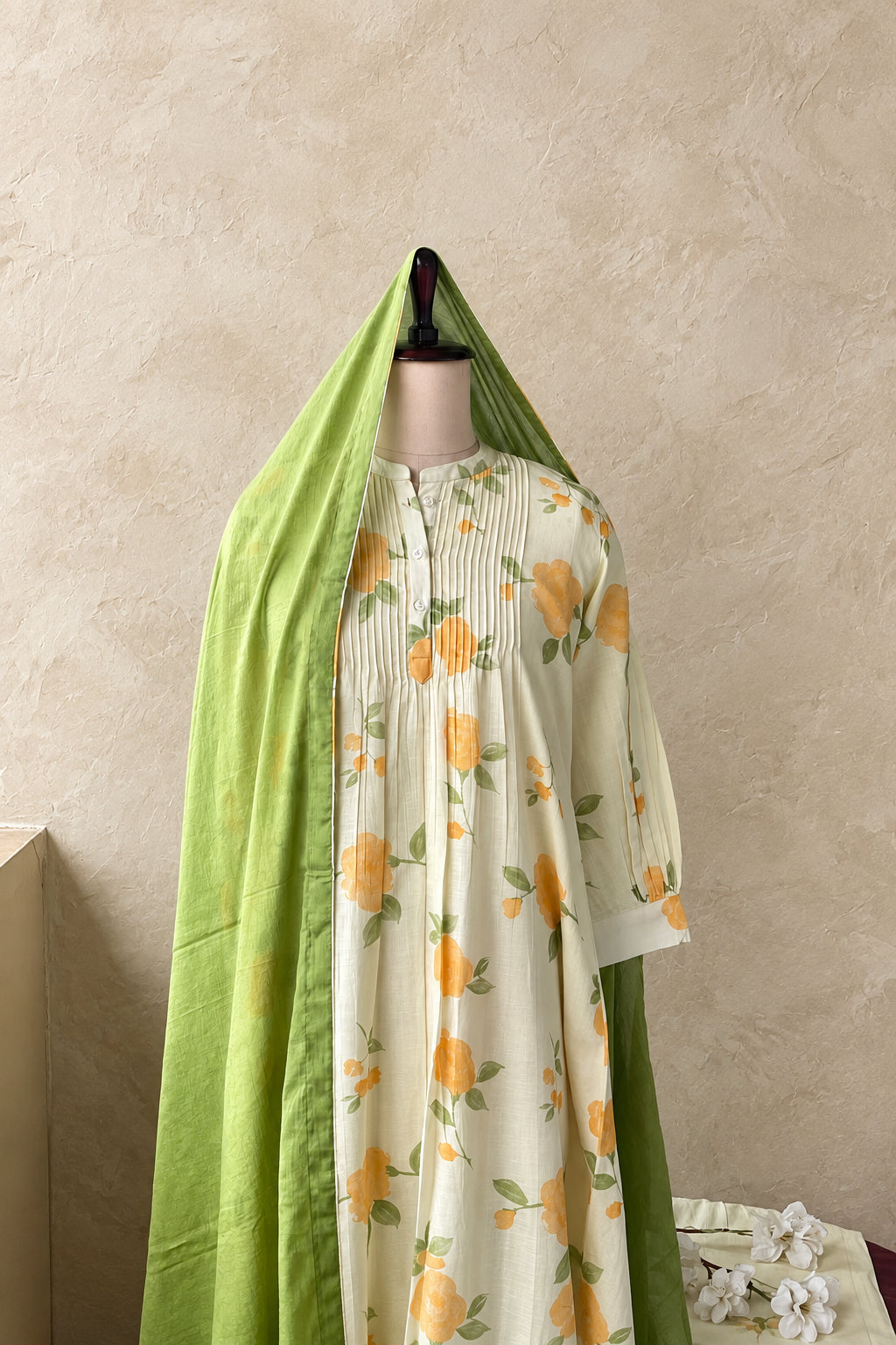 SLUB COTTON PRINTED SALWAR SET #MRKI