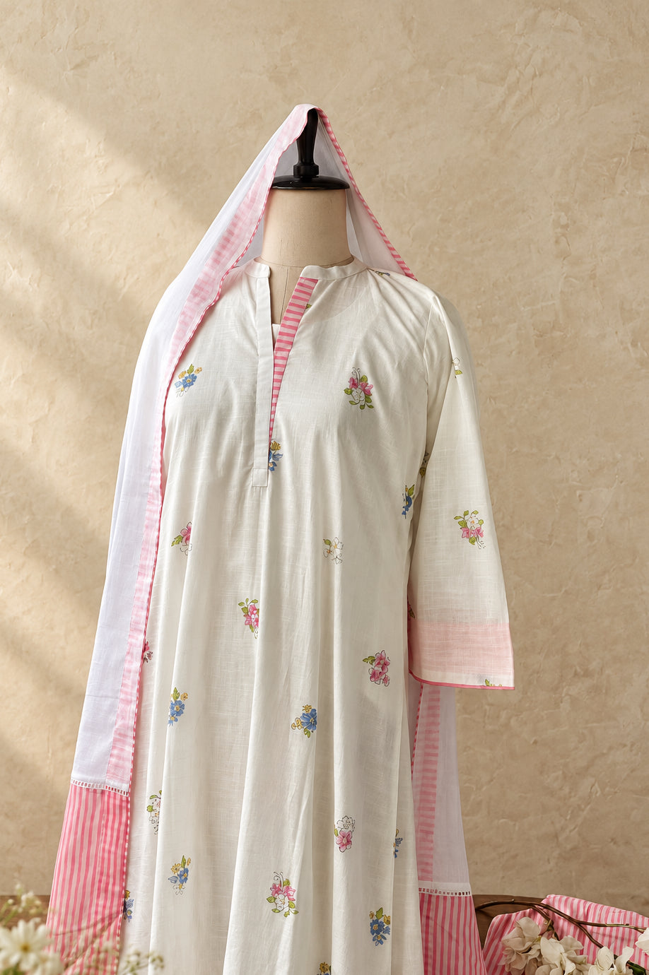 COTTON FLORAL PRINTED SALWAR SET #MRKI