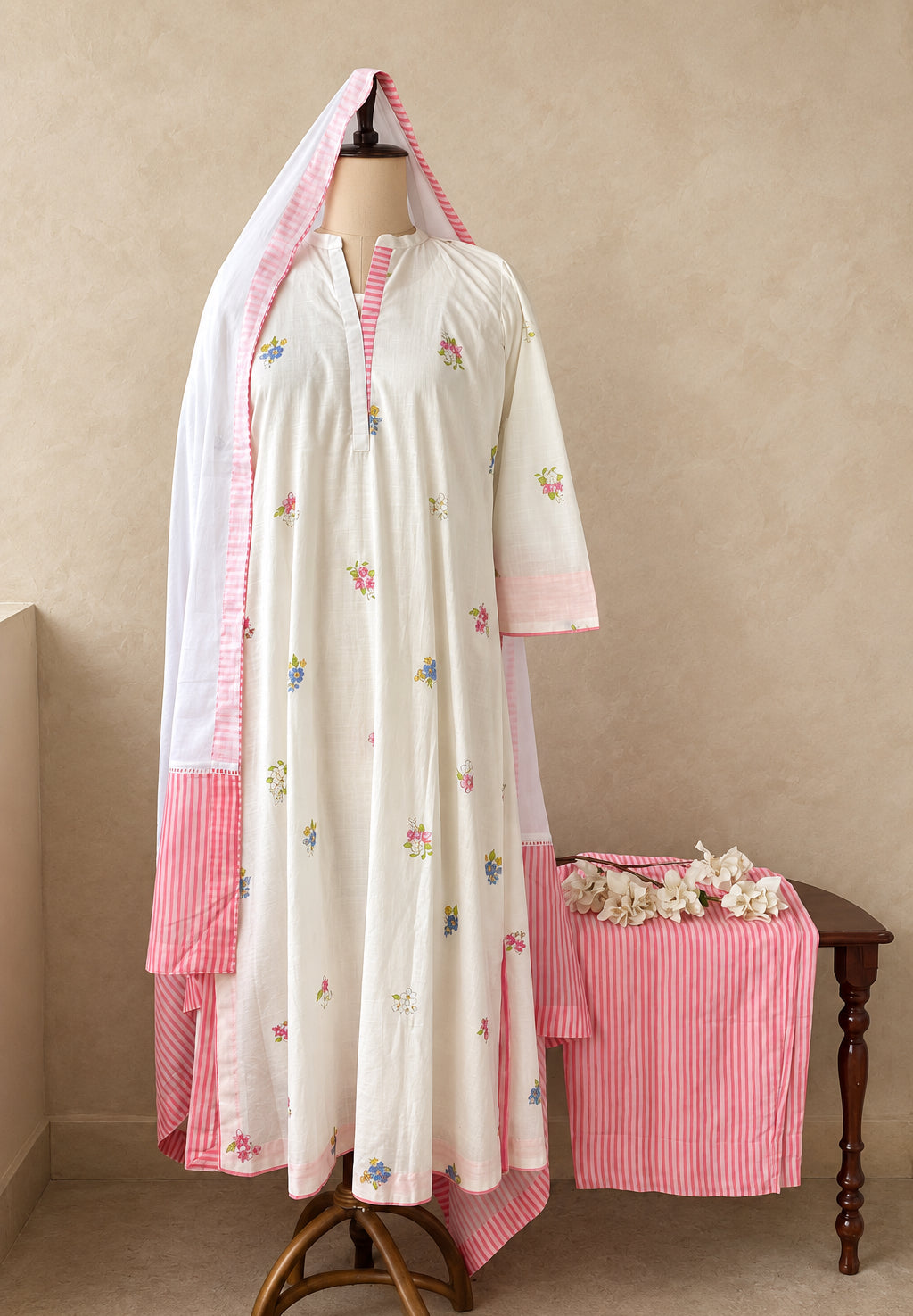 COTTON FLORAL PRINTED SALWAR SET #MRKI