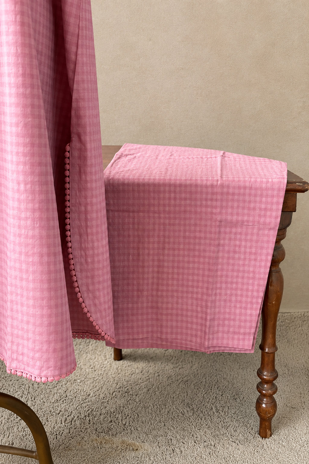 COTTON CHECK CO-ORDSET DNO:924