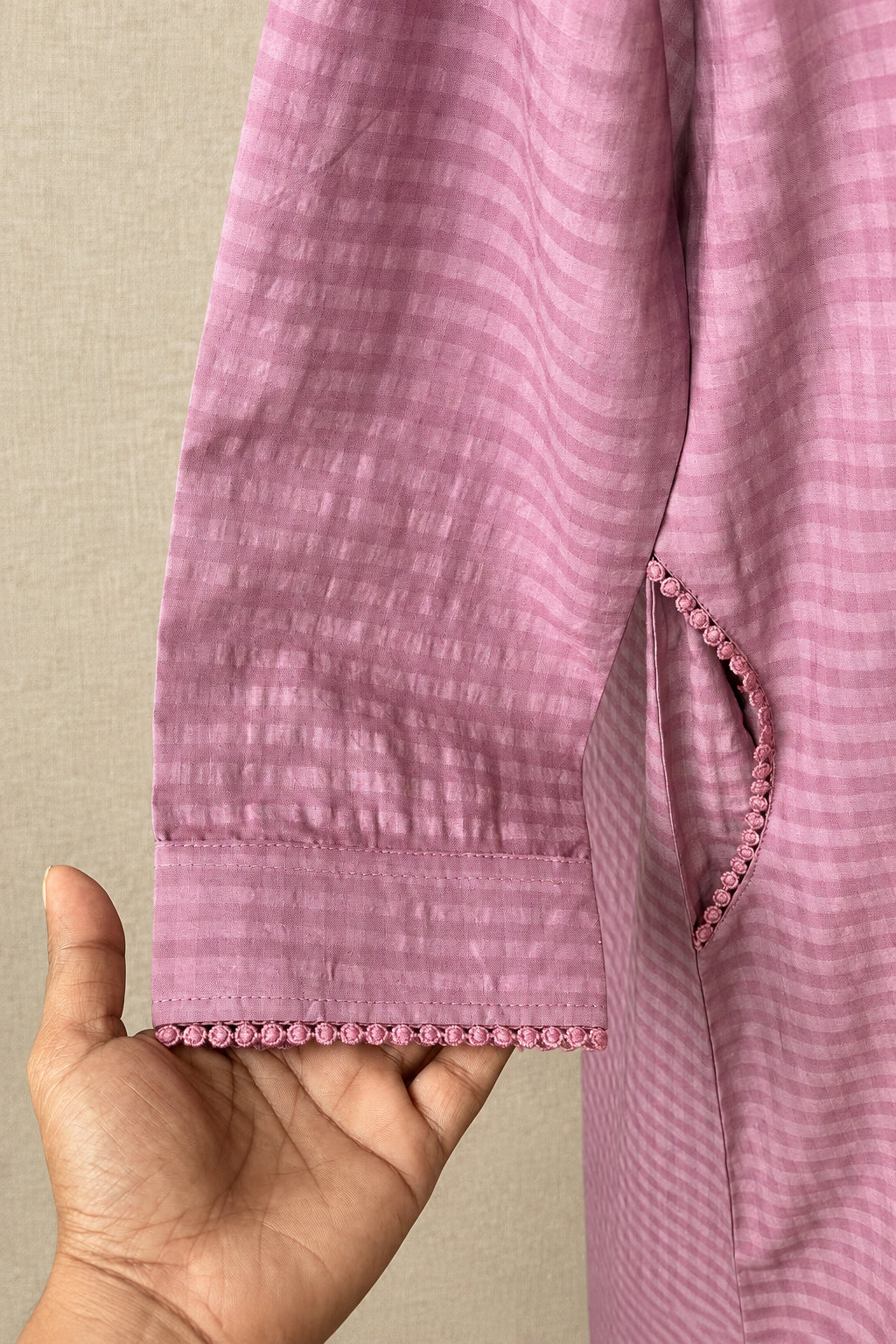 COTTON CHECK CO-ORDSET DNO:924