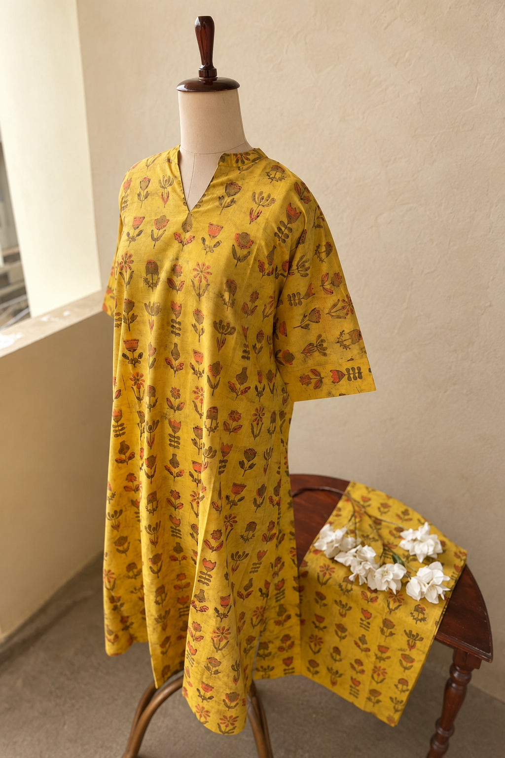 JAIPUR COTTON PRINTED KAFTHAN CO-ORDSET DNO:938