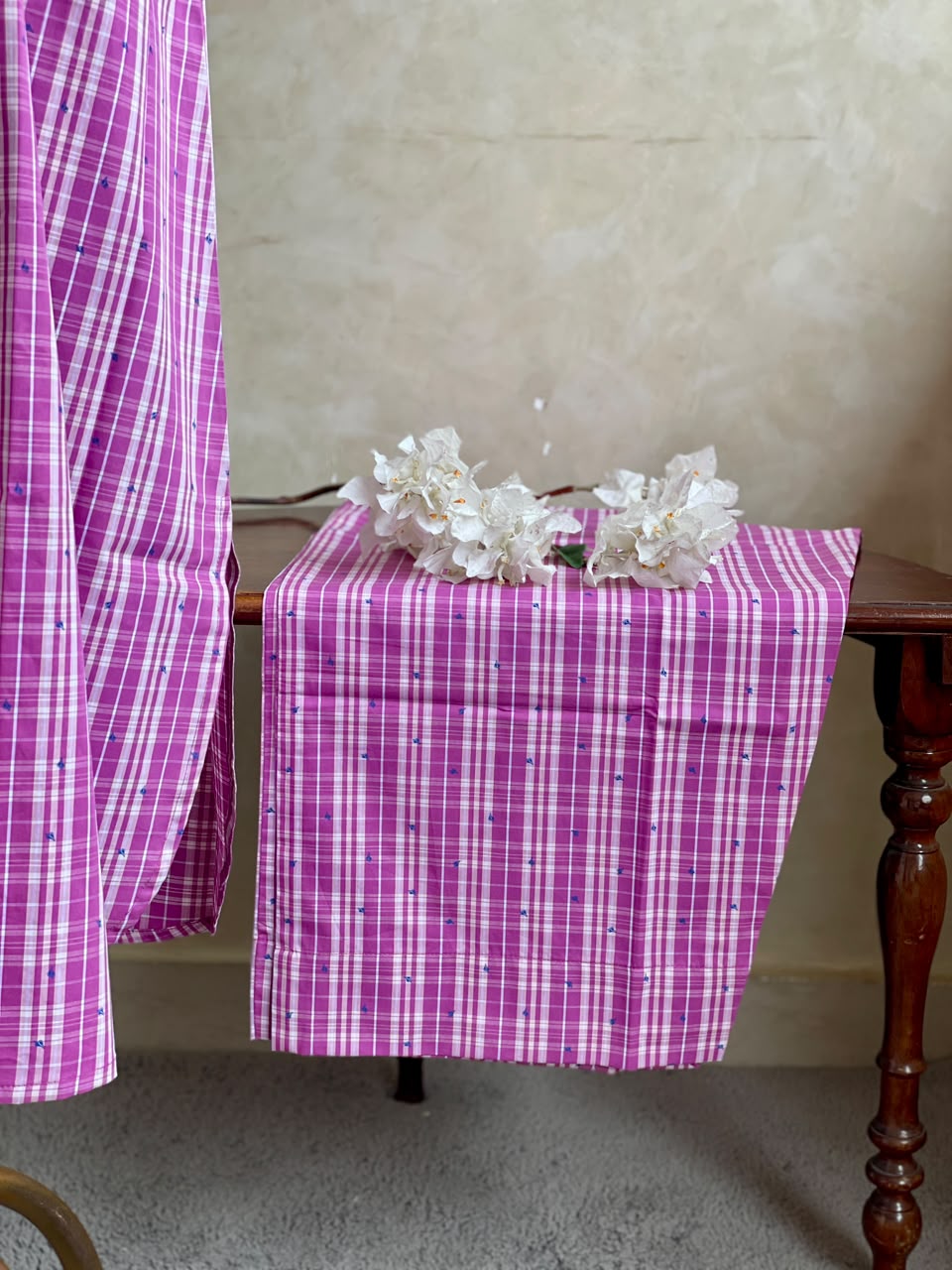 COTTON CHECKS KAFTHA CO-ORDSET DNO:945