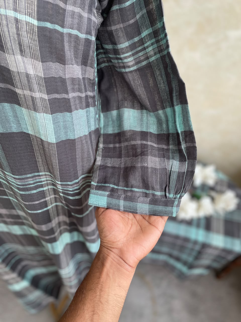COTTON CHECKS CO-ORDSET DNO:932