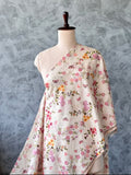 soft  and light weight mul cotton floral print
