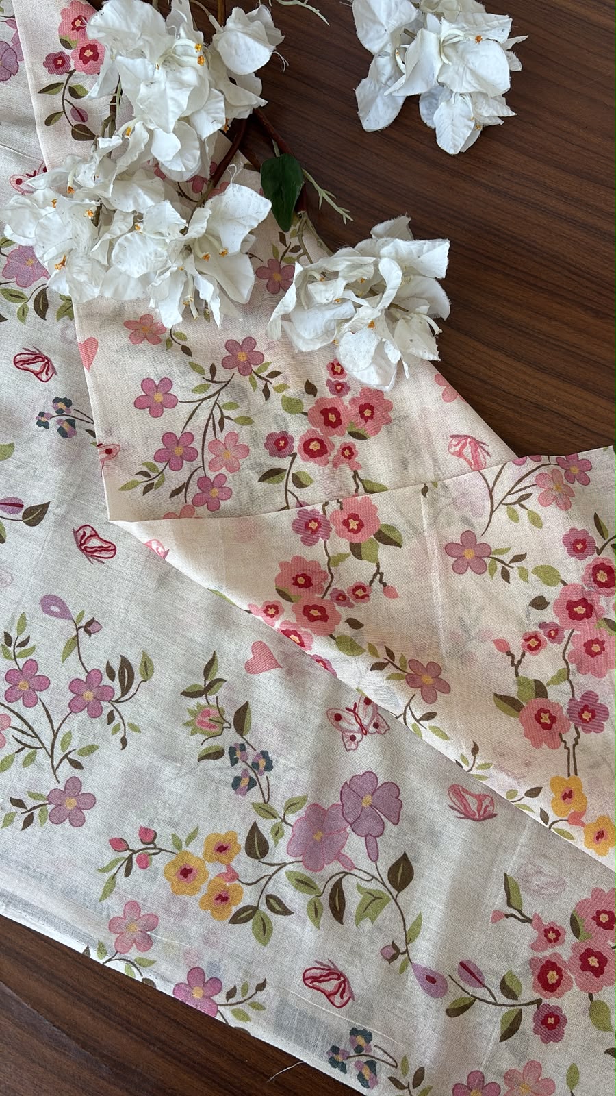 COTTON FLORAL PRINTRD FABRIC #FBRC