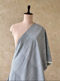 LIGHT GREY COTTON PRINTED FABRIC