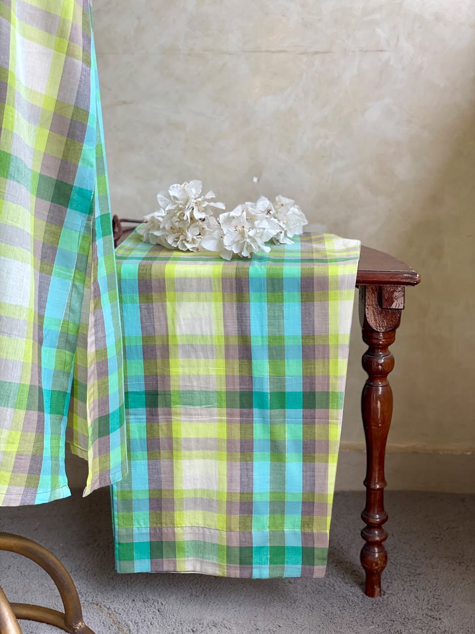 COTTON CHECKS CO-ORDSET DNO:922