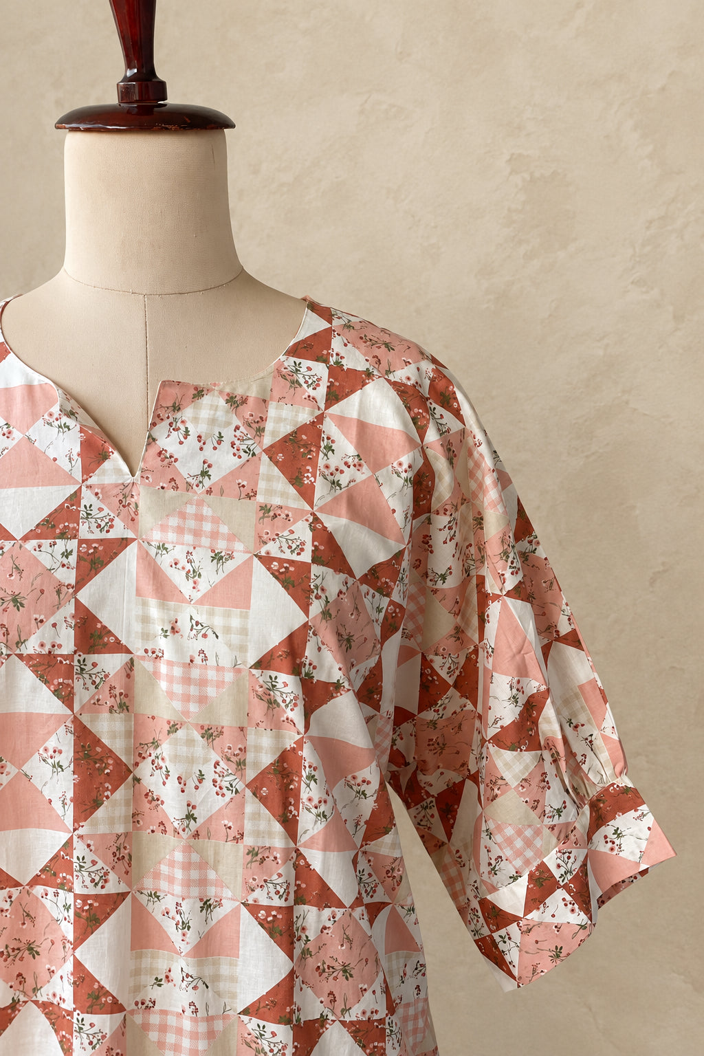 COTTON GEOMETRIC PRINTED KAFTHAN CO-ORDSET DNO:913