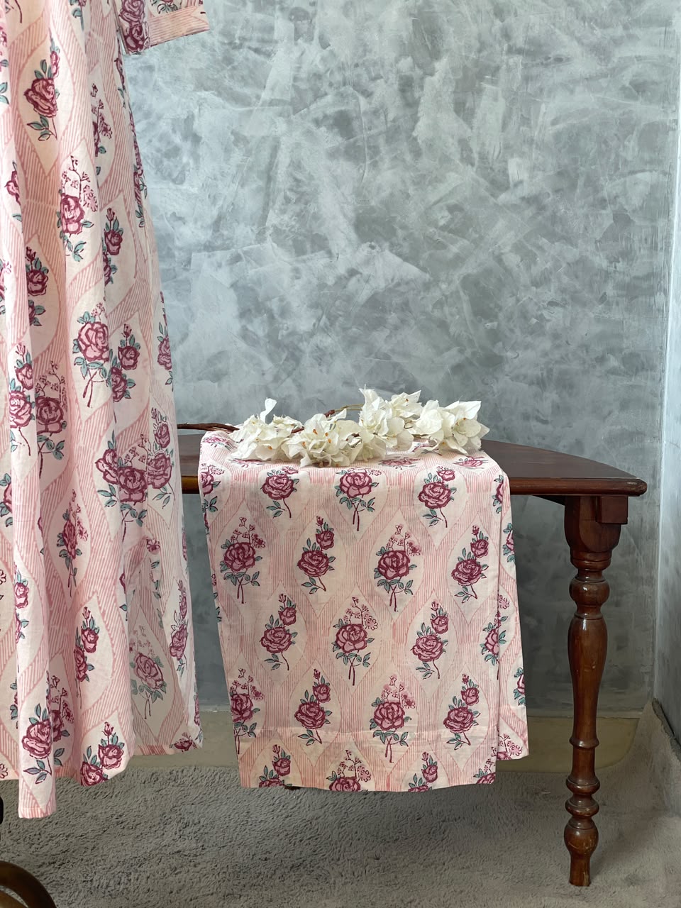 COTTON FLORAL PRINT CO-ORDSET DNO:864