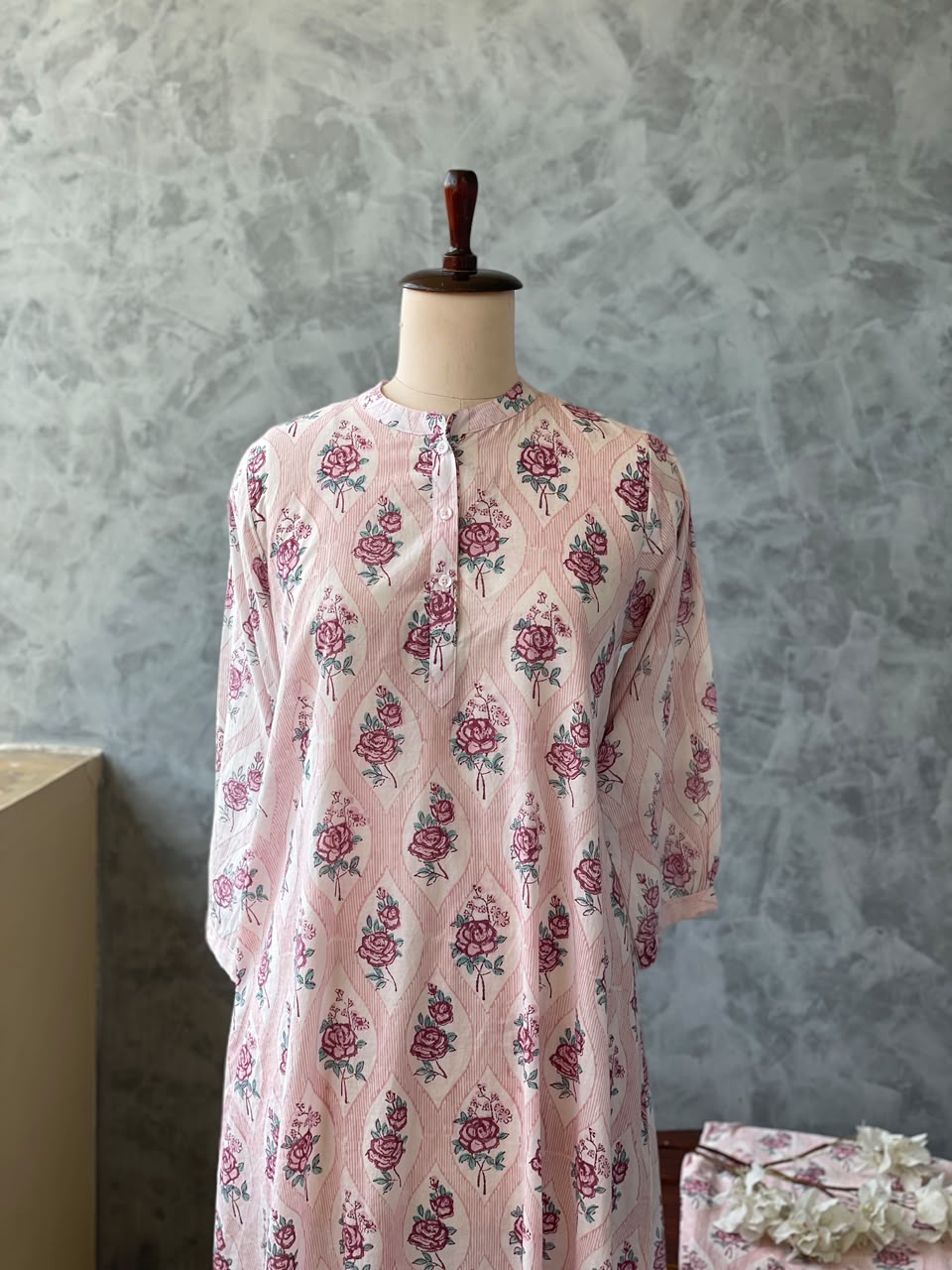 COTTON FLORAL PRINT CO-ORDSET DNO:864