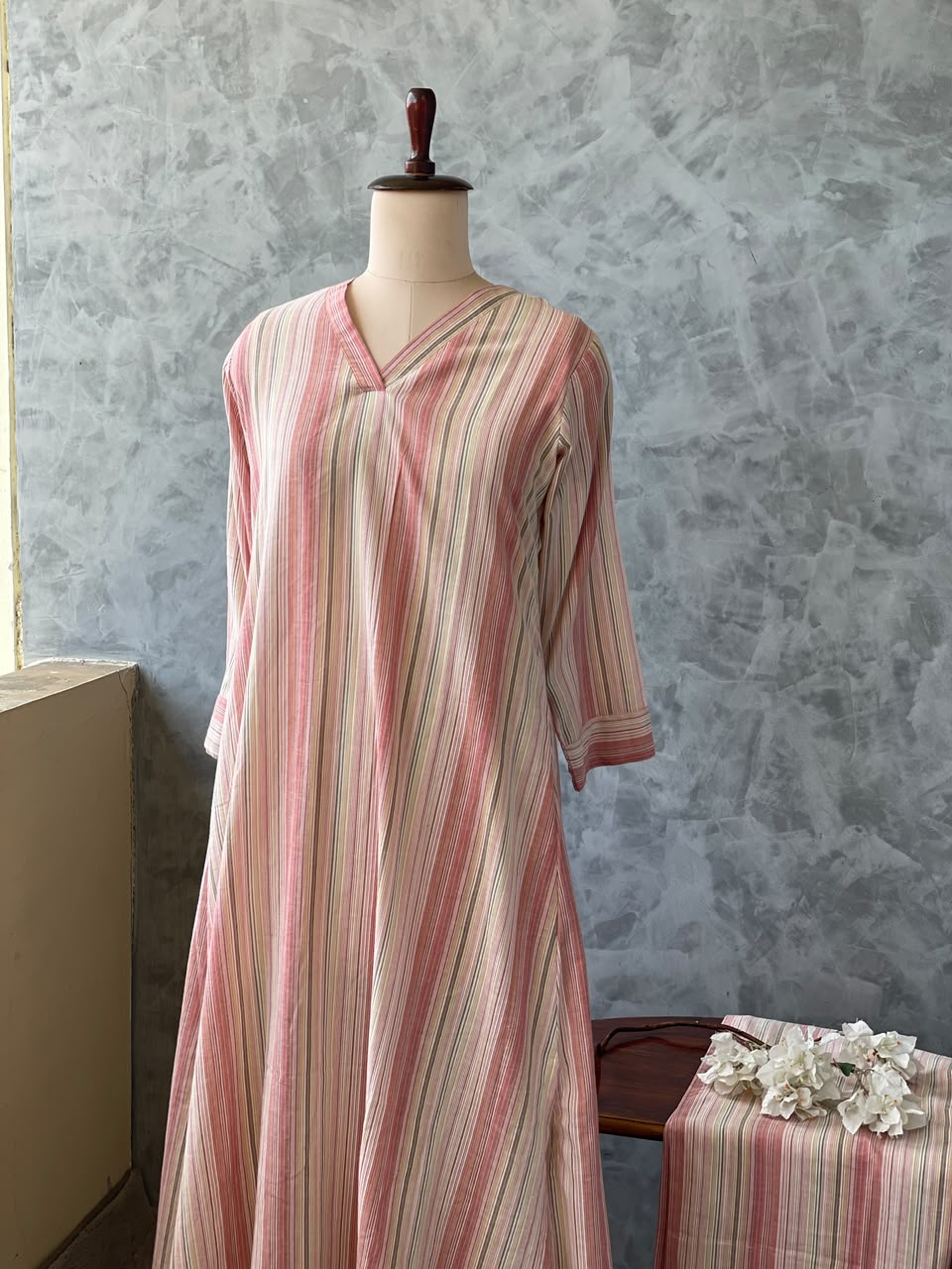 COTTON STRIPES  CO-ORDSET DNO:884