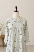 HANDLOOM COTTON EMBROIDERED STRIPES CO-ORDSET