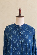 NAVY BLUE BAGRU DABU PRINTED CO-ORDSET  