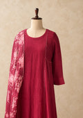 CHANDERI FLORAL PRINTED SALWAR SET #MRKI